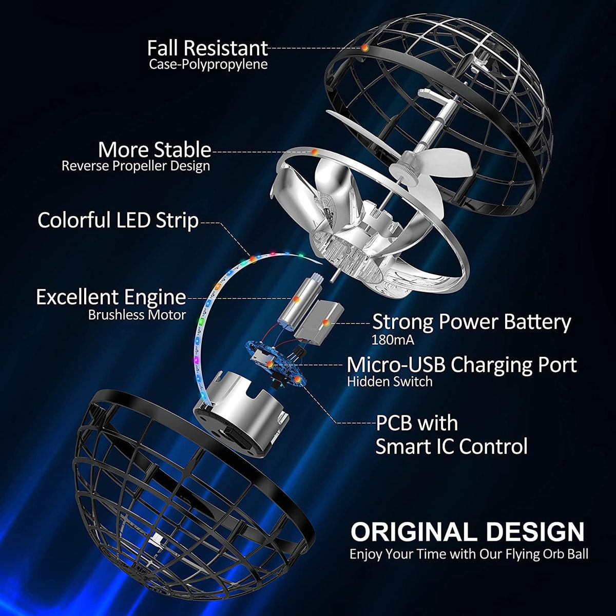 The Original Sky Orb (4 Pack) - The Flying Ball Toy - The Original Sky Orb