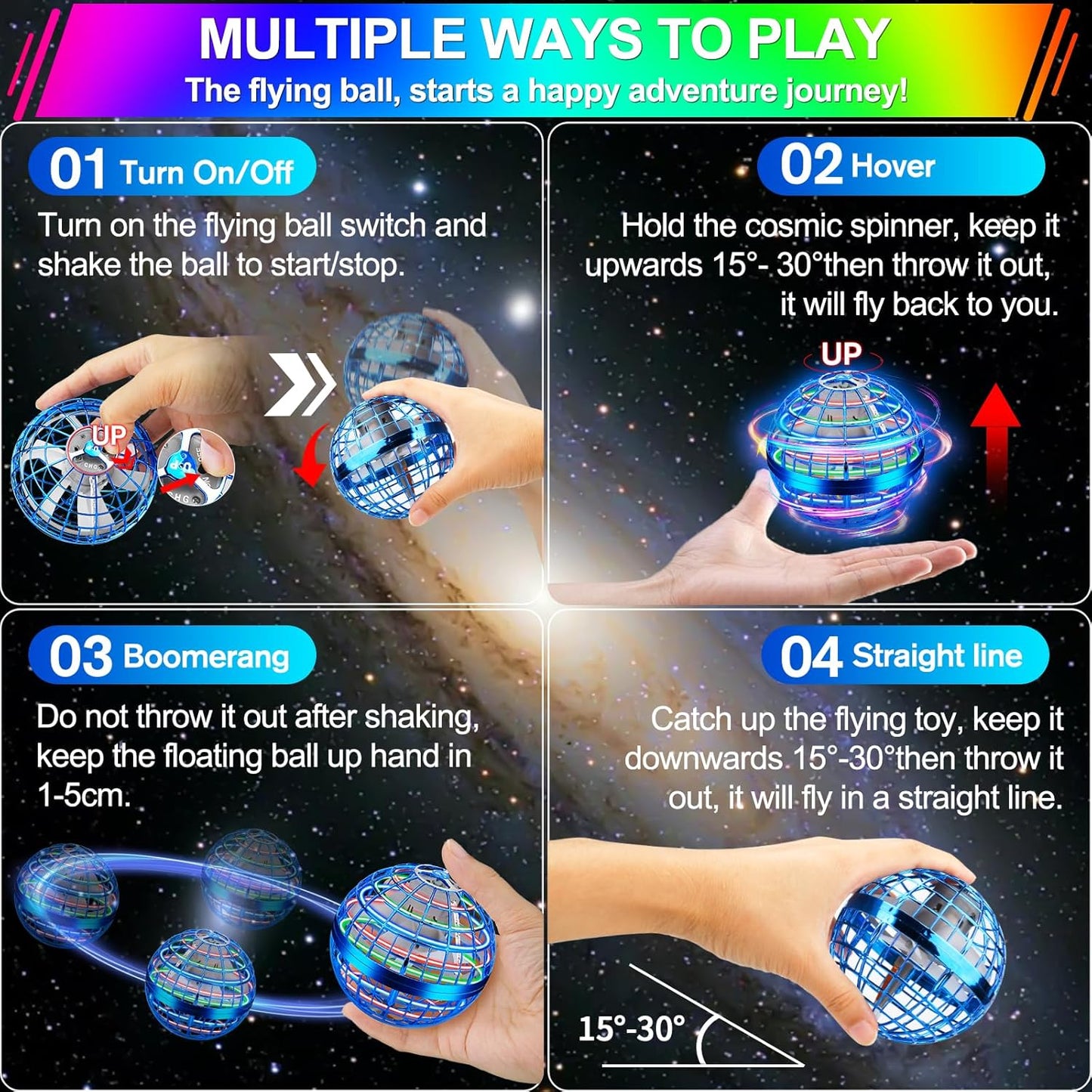 The Original Sky Orb (4 Pack) - The Flying Ball Toy - The Original Sky Orb