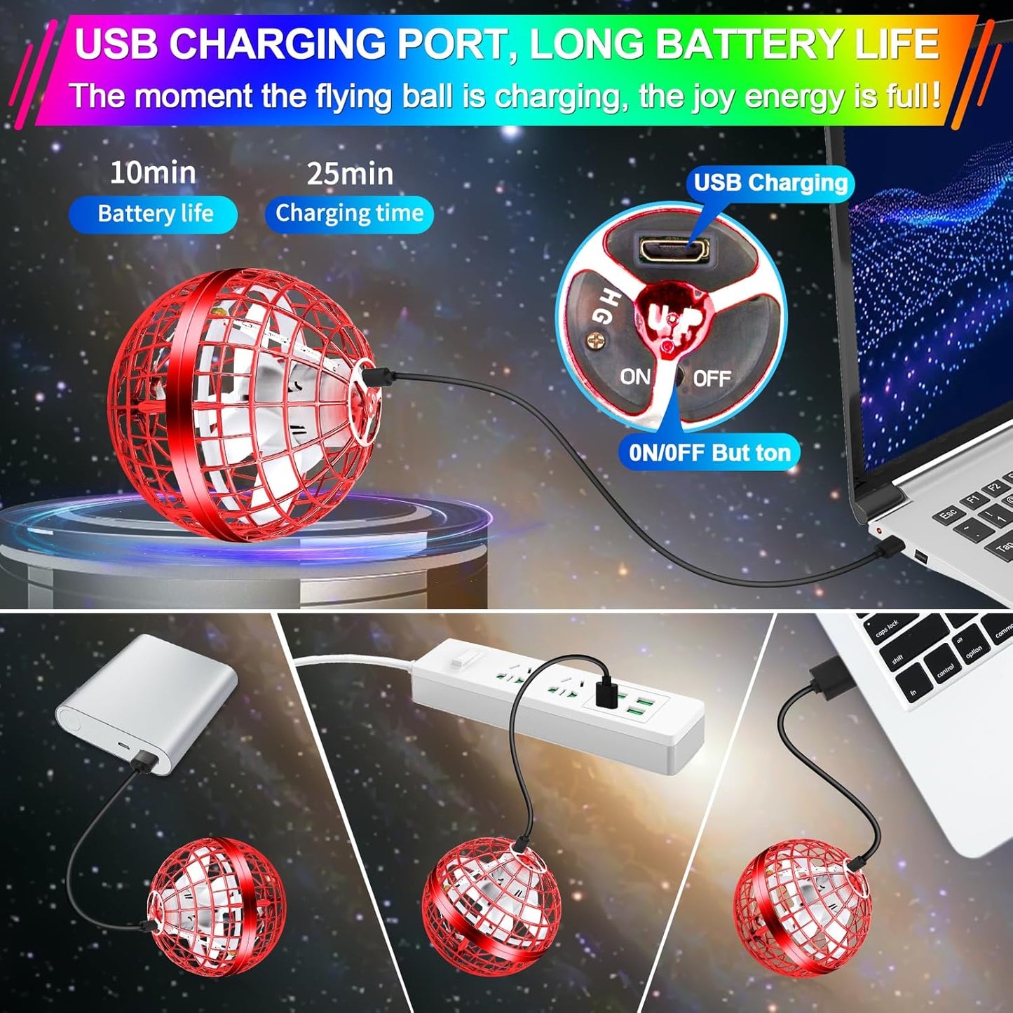 The Original Sky Orb (4 Pack) - The Flying Ball Toy - The Original Sky Orb